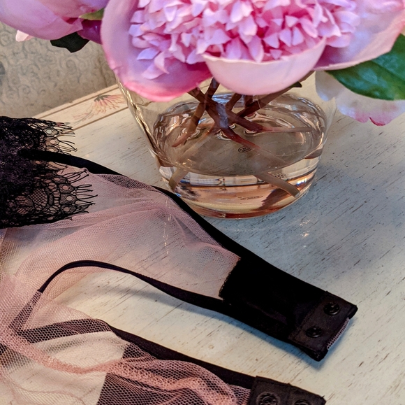 Lace body suit Black Nude L - Picture 13 of 16